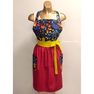 Csinos női kötény - otthon & életmód - konyhafelszerelés, tálalás - konyhai textil - kötény - Meska.hu