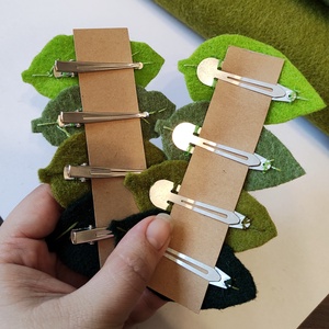 Levél hajcsattok - ruha & divat - hajdísz & hajcsat - hajcsat & hajtű - Meska.hu