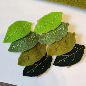 Levél hajcsattok - ruha & divat - hajdísz & hajcsat - hajcsat & hajtű - Meska.hu