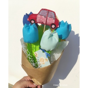 Ballagási virágcsokor, óvodai, bölcsődei jellel, egyedi összeállításban - Meska.hu