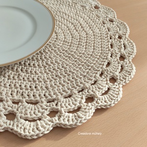 Horgolt tányéralátét több színben, Otthon & Életmód, Konyhafelszerelés, tálalás, Tálalás, Tányér- és poháralátét, Horgolás, MESKA