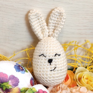 Horgolt húsvéti tojás nyuszi - Meska.hu