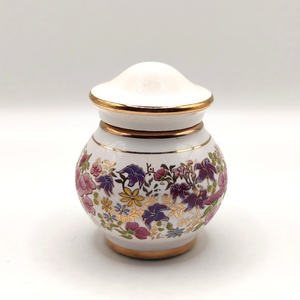 Vintage porcelán parfümtartó, üveg, szelence, Otthon & Életmód, Fürdőszoba, Parfümösüveg, Kerámia, MESKA