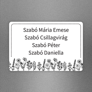 Postaláda matrica Virágok, Kellékek & szerszámok, Dekorációs kellékek, Matricaív, Papírművészet, MESKA