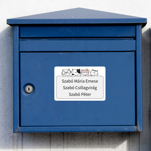 Postaláda matrica Cicák - kellékek & szerszámok - dekorációs kellékek - matricaív - Meska.hu