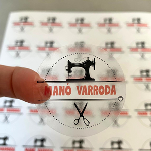 Egyedi logóval kérhető áttetsző gazdaságos matrica - kellékek & szerszámok - dekorációs kellékek - matricaív - Meska.hu