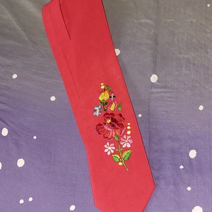 Himzett nyakkendő , Esküvő, Kiegészítők, Nyakkendő, Hímzés, MESKA