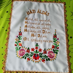 Matyó házi áldás - Meska.hu