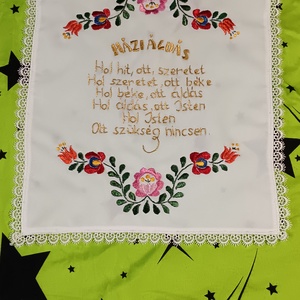 Matyó házi áldás, Otthon & Életmód, Vallás, Házi áldás, Hímzés, Horgolás, MESKA