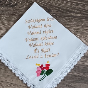 Tanú felkérő, Esküvő, Emlék & Ajándék, Album & Fotóalbum, Hímzés, MESKA