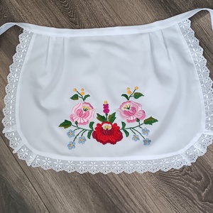 Kötény , Otthon & Életmód, Konyhafelszerelés, tálalás, Flaska, csatos üveg, Hímzés, MESKA