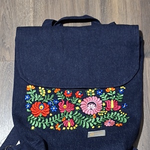 H�mzett hátizsák , Táska & Tok, Hátizsák, Kishátizsák, Hímzés, Varrás, MESKA