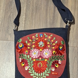 Himzett táska , Táska & Tok, Kézitáska & válltáska, Belső rendező, Hímzés, Varrás, MESKA