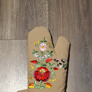 Edény fogó kesztyű , Otthon & Életmód, Konyhafelszerelés, tálalás, Konyhai textil, Edényfogó & Edényfedő, Hímzés, MESKA