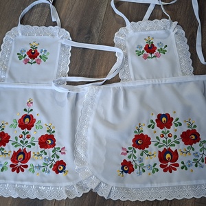 Matyó kötény   - otthon & életmód - konyhafelszerelés, tálalás - konyhai textil - kötény - Meska.hu