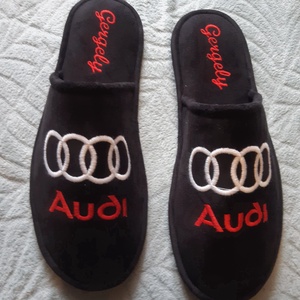 Névvel hímzett szoba papucs , Ruha & Divat, Cipő & Papucs, Papucs, Varrás, Hímzés, MESKA