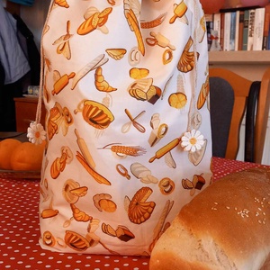Nagy méretű frissen tartó kenyeres zsák - táska & tok - bevásárlás & shopper táska - kenyeres zsák - Meska.hu