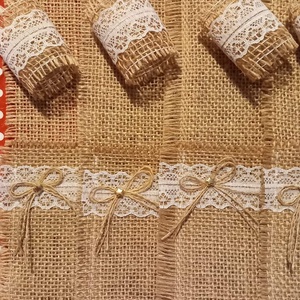 Ünnepi evőeszköztartó szett szalvétagyűrűkkel - karácsony - karácsonyi lakásdekoráció - ünnepi asztaldekoráció - Meska.hu