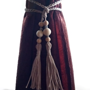 Makramé függönyelkötő zsinór, Otthon & Életmód, Lakástextil, Függöny és kiegészítő, Függöny elkötő, Csomózás, MESKA