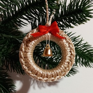 Csengettyűs karácsonyfadíszek (5 db) - karácsony - karácsonyi lakásdekoráció - karácsonyfadíszek - Meska.hu