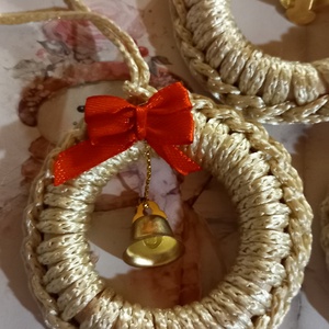 Csengettyűs karácsonyfadíszek (5 db) - karácsony - karácsonyi lakásdekoráció - karácsonyfadíszek - Meska.hu