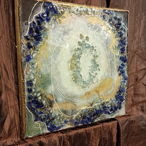 Epoxy geóda, Otthon & Életmód, Dekoráció, Kép & Falikép, 3d képek, Mindenmás, MESKA