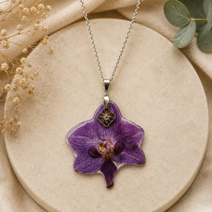 Orchidea medál, Ékszer, Nyaklánc, Medál, Ékszerkészítés, MESKA