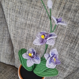 Horgolt Orchidea - otthon & életmód - dekoráció - virágdísz és tartó - csokor & virágdísz - Meska.hu