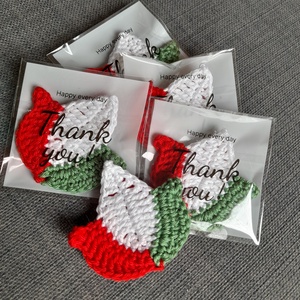 Horgolt kokárda - Meska.hu