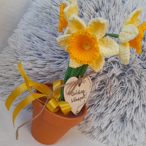 Cserepes nárcisz - otthon & életmód - virágdekoráció - virágok - virágcsokor - Meska.hu