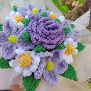 Horgolt csokor - Meska.hu