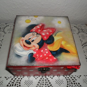 Minnie egeres, rekeszes tárolódoboz lányoknak! - otthon & életmód - dekoráció - Meska.hu