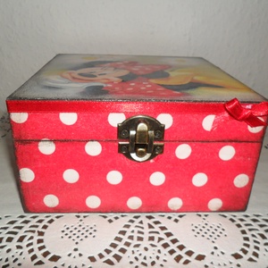 Minnie egeres, rekeszes tárolódoboz lányoknak! - otthon & életmód - dekoráció - Meska.hu