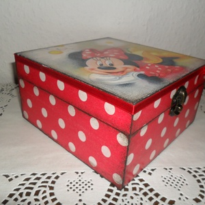 Minnie egeres, rekeszes tárolódoboz lányoknak! - otthon & életmód - dekoráció - Meska.hu