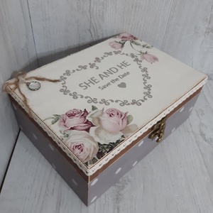 A boldog házasság kellékei! ajándékdoboz esküvőre, lánybúcsúra! Angol, német és magyar nyelvű üzenettel kérhető! - esküvő - emlék & ajándék - nászajándék - Meska.hu