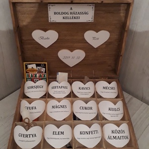 Vicces, romantikus esküvői doboz! - esküvő - emlék & ajándék - doboz - Meska.hu