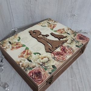 Romantikus esküvői ajándékdoboz! Nászajándék! Egyedi ajándék! - esküvő - emlék & ajándék - doboz - Meska.hu