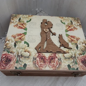 Romantikus esküvői ajándékdoboz! Nászajándék! Egyedi ajándék! - esküvő - emlék & ajándék - doboz - Meska.hu