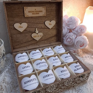 Vicces, romantikus esküvői ajándékdoboz, nászajándék! - esküvő - emlék & ajándék - nászajándék - Meska.hu