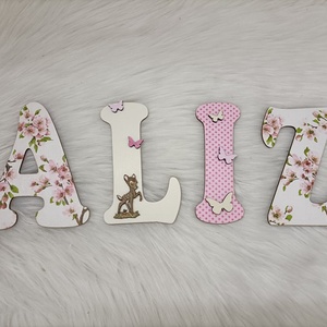 Egyedi baba/gyerekszoba dekorációk, nevek, betűk, feliratok! - otthon & életmód - dekoráció - fali és függő dekoráció - betű & név - Meska.hu