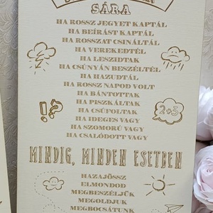 Bármi történik, gravírozott tábla gyerekeknek! - otthon & életmód - dekoráció - fali és függő dekoráció - felirat - Meska.hu