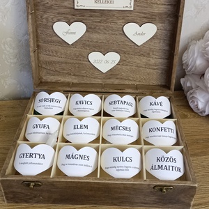 Romantikus esküvői ajándékdoboz! Nászajándék! Egyedi ajándék! - esküvő - emlék & ajándék - doboz - Meska.hu
