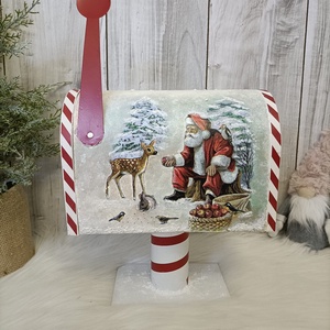 Meseszép, karácsonyi postaláda! - karácsony - karácsonyi lakásdekoráció - karácsonyi lakásdíszek - karácsonyi lakásdekoráció - Meska.hu