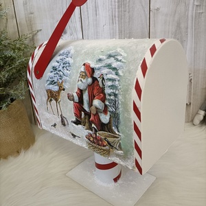 Meseszép, karácsonyi postaláda! - karácsony - karácsonyi lakásdekoráció - karácsonyi lakásdíszek - karácsonyi lakásdekoráció - Meska.hu