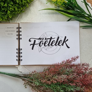 Receptes füzetem juhar színű - otthon & életmód - konyhafelszerelés, tálalás - sütés, főzés - receptfüzet - Meska.hu