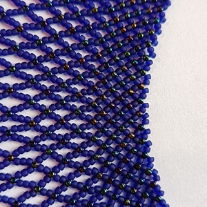 Gyöngygallér japán üveggyöngyből - ékszer - nyaklánc - gyöngyös nyaklánc - Meska.hu