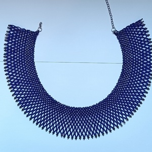 Gyöngygallér japán üveggyöngyből - ékszer - nyaklánc - gyöngyös nyaklánc - Meska.hu