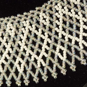 Gyöngygallér japán üveggyöngyből - ékszer - nyaklánc - gyöngyös nyaklánc - Meska.hu