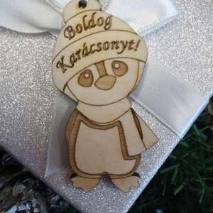 6 darabos szett:Cuki ajándékkísérők fából - karácsony - karácsonyi ajándékozás - karácsonyi ajándékcsomagolás - Meska.hu