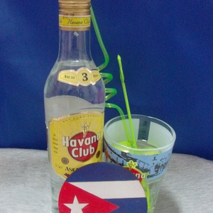 4 darabos szett: Salsa, Cuba, Kuba poháralátét , Otthon & Életmód, Konyhafelszerelés, tálalás, Tálalás, Pohár, Gravírozás, pirográfia, Festészet, MESKA